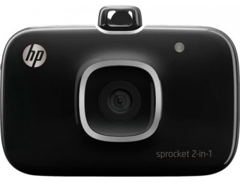 $100 off HP Sprocket 2-in-1 Camera & Photo Printer - Black