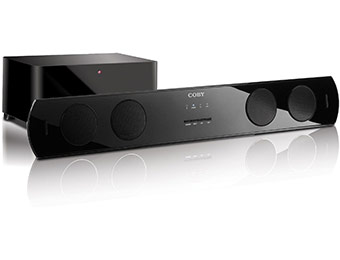 50% off Coby 2.1-Ch Soundbar System with Wireless Subwoofer