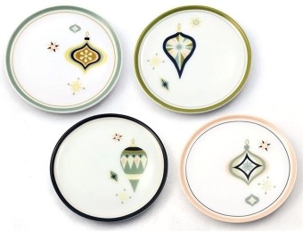 65% off Ornament Tidbit Plates by Del Rey (Set of 4)