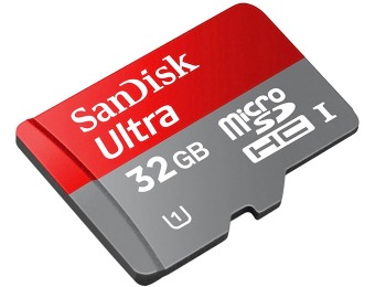74% off SanDisk Pixtor 32GB microSDHC Memory Card