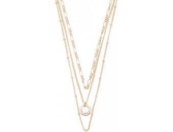 83% off Layered Disc Charm Necklace