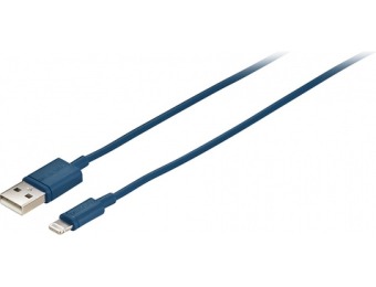 69% off Insignia Apple MFi Certified 3' USB-to-Lightning Cable - Blue