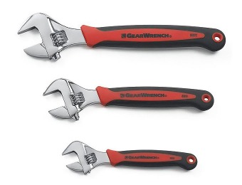 $33 off GearWrench 81990 3 Piece Adjustable Wrench Set