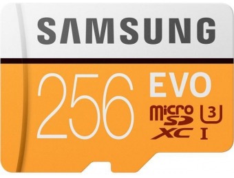 35% off Samsung 256GB EVO microSDXC UHS-I/U3 Memory Card