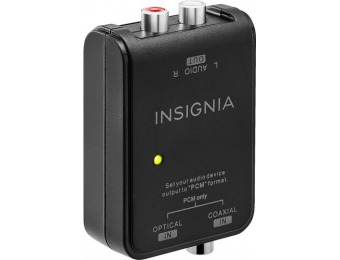 50% off Insignia Optical/Coaxial Digital-to-Analog Converter