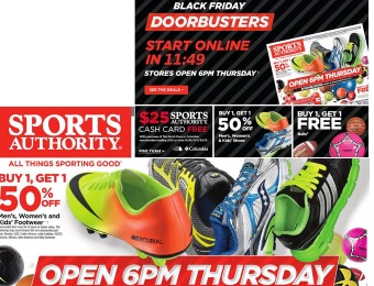 Sports Authority Black Friday Doorbuster Deal Preview