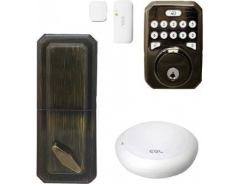 $60 off MiLocks MiEQ Bluetooth/Wi-Fi Push Button Smart Lock - Bronze