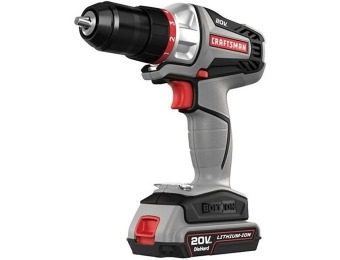 $60 off Craftsman Bolt-On 20 Volt MAX Lithium Ion Drill/Driver Kit