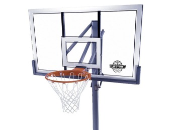$231 off Lifetime Powerlift 54" Acrylic In-Ground Basketball Hoop