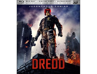 72% off Dredd (Blu-ray 3D + Blu-ray + DVD + Digital Copy)