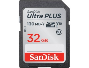 41% off SanDisk Ultra Plus 32GB SDXC UHS-I Memory Card