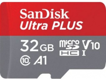 41% off SanDisk Ultra Plus 32GB microSDHC UHS-I Memory Card