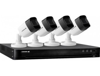 $200 off Defender 4K 4-Camera 2160p 1TB DVR Surveillance System
