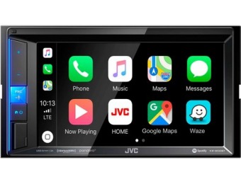 $150 off JVC 6.2" Apple CarPlay Bluetooth In-Dash Media Receiver