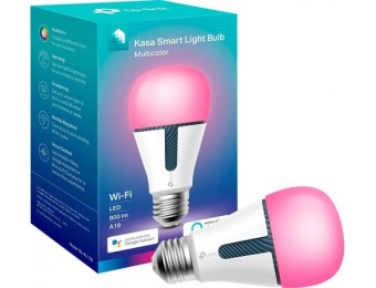 50% off TP-Link Kasa WIFI Smart A19 LED Light Bulb – Multicolor
