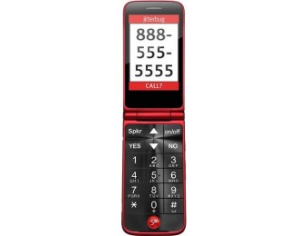50% off GreatCall Jitterbug Flip Prepaid Cell Phone for Seniors