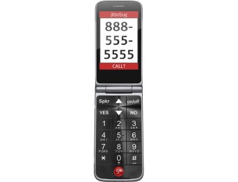 50% off GreatCall Alcatel Jitterbug Flip Prepaid Cell Phone for Seniors