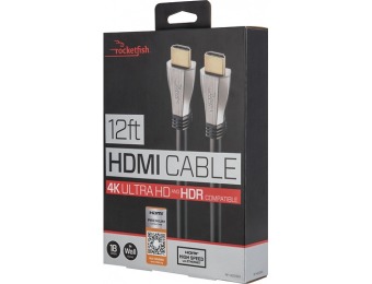 $35 off Rocketfish 12' 4K HDR In-Wall Rated HDMI Cable