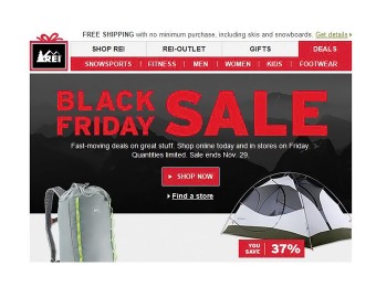 REI Black Friday Sale - Great Deals on Tons of Items