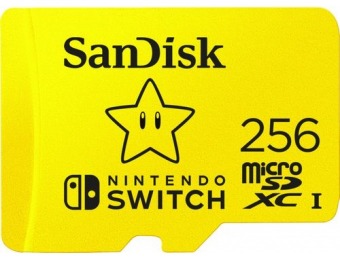 $45 off SanDisk 256GB microSDXC Memory Card for Nintendo Switch
