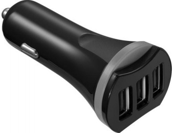 50% off Insignia 3 Port 21W USB Vehicle Charger