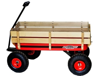 $39 off Speedway Wooden Racer Wagon, All Terrain, 200lb Capacity