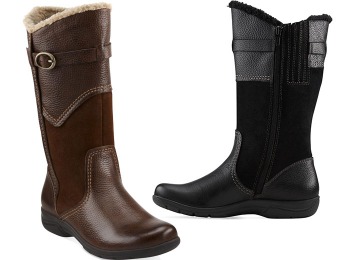 $85 off Clarks Women's Chris Sara Boots (black or brown)