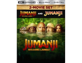 56% off Jumanji/Jumanji: Welcome to the Jungle [SteelBook] 4K Blu-ray