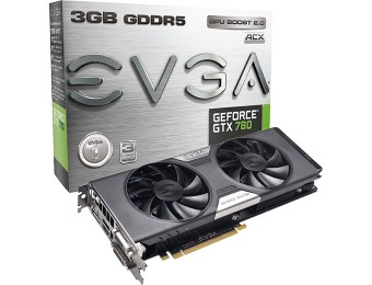 $60 off EVGA GeForce GTX 780 3GB ACX Cooler Video Card + 3 Games
