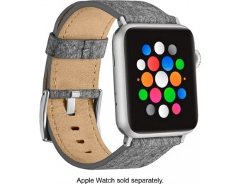 63% off Platinum Fabric Apple Watch 42/44mm Strap - Light Gray
