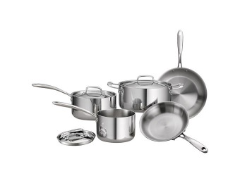 $191 off Tramontina 8-Piece 18/10 Stainless Steel Cookware Set