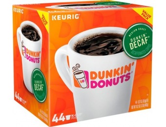 31% off Dunkin' Donuts Dunkin' Decaf K-Cup Pods (44-Pack)
