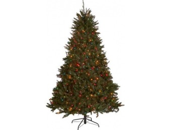 $37 off 4.5' Dunhill Fir Pre-Lit Hinged Artificial Christmas Tree