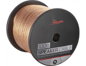 40% off Rocketfish 100' Speaker Wire - 16AWG - Gold