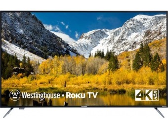 $150 off Westinghouse 58" LED 2160p Smart Roku TV 4K UHD TV