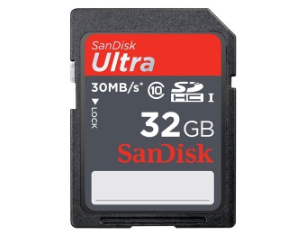 $53 off SanDisk Pixtor 32GB SDHC Class 10 Memory Card