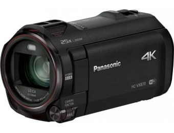 $350 off Panasonic HC-VX870K 4K Ultra HD Flash Memory Camcorder