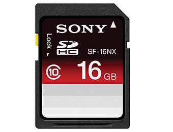 74% off Sony 16GB SDHC Memory Card Speed Class 10
