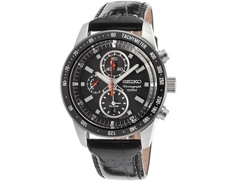 $275 off Seiko SNAE35 Men's Chronograph Leather Watch