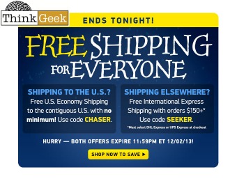Cyber Monday Deals - Up to 50% off + Free Shipping at ThinkGeek