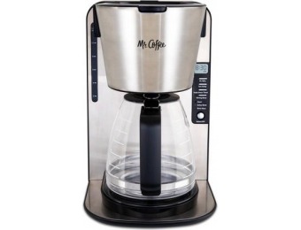 50% off Mr. Coffee 12-Cup Coffee Maker - Black/Stainless Steel
