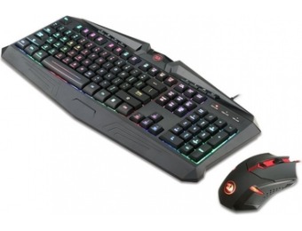 $7 off REDRAGON Wired RGB Gaming Keyboard and Mouse Bundle