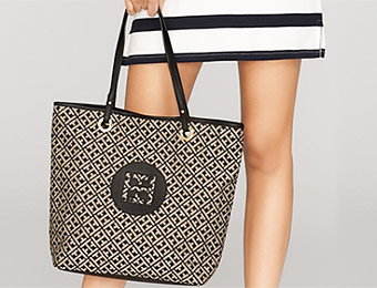 71% off Tommy Hilfiger Jacquard Easy Tote with code TOMMYFEB