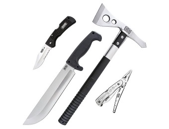 $61 off SOG Specialty Knives & Tools 4-piece Tactical Survival Set