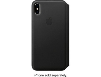 $65 off Apple iPhone XS Max Leather Folio - Black