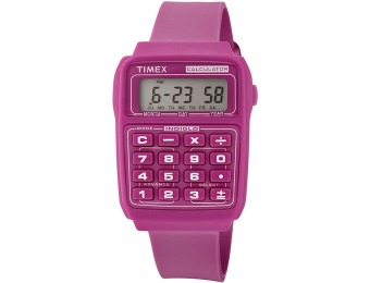 $95 off Timex T2N238 Women's Pink Calculator Watch