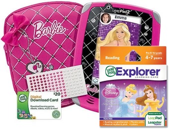 $51 off LeapFrog LeapPad2 Explorer Totally Barbie Bundle + Bonus Game