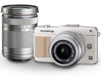 $449 off Olympus E-PM2 16MP Compact System Camera + 2 Lens