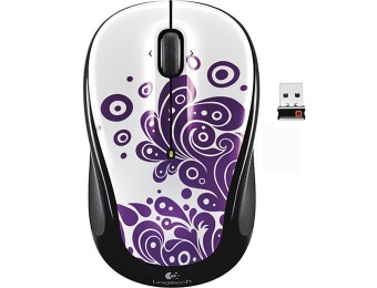 67% off Logitech M325 Wireless Laser Mouse - Purple Swirls