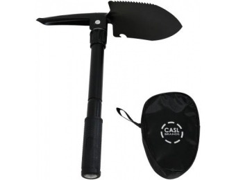 60% off CASL Brands 12" Steel Portable Camping Shovel with Pick